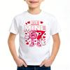Unisex Six Seven Italian Brainrot 67 Nummern Grafikdruck T-Shirt Junge/Mädchen Sommer Kurzarm Kinder Bequemes T-Shirt Oberteil.