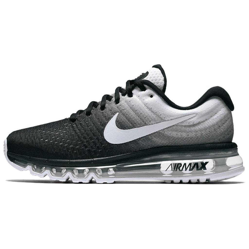 Nike Air Max 2017 Pohodlná Měkká Tkanina Nízký Svršek Běžecké Boty Unisex Teniska Černá 849560-010