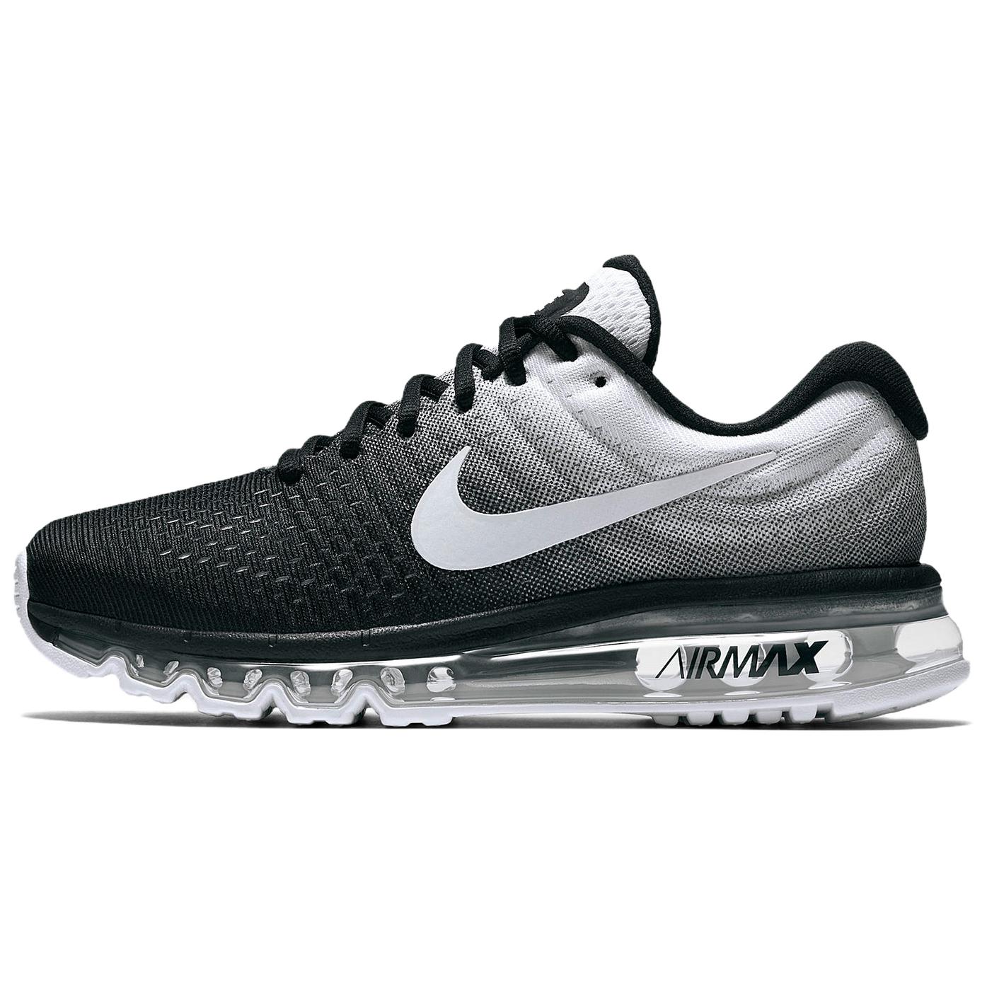 

Nike Air Max 2017 Comfortable Soft Fabric Low Top Running Shoes Unisex sneaker Black 849560-010 39