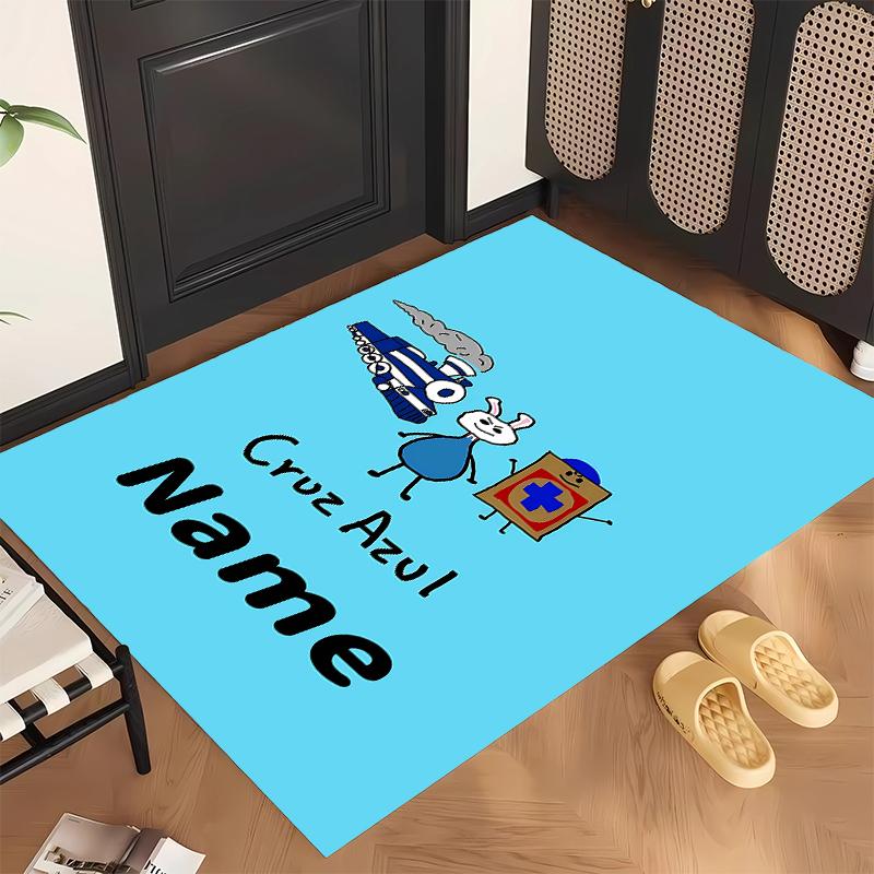 Cruz Azul (1) Personalized name Office Carpet Stylish Decor for Living Room Bedroom Kitchen