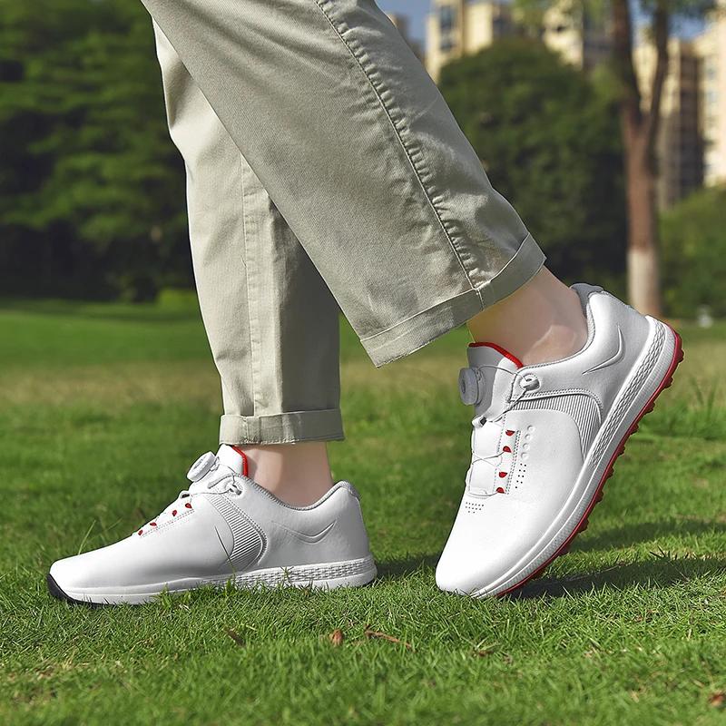 Nové golfové boty Pánské lehké golfové oblečení pro muže Pohodlné golfové boty Protiskluzová vycházková obuv