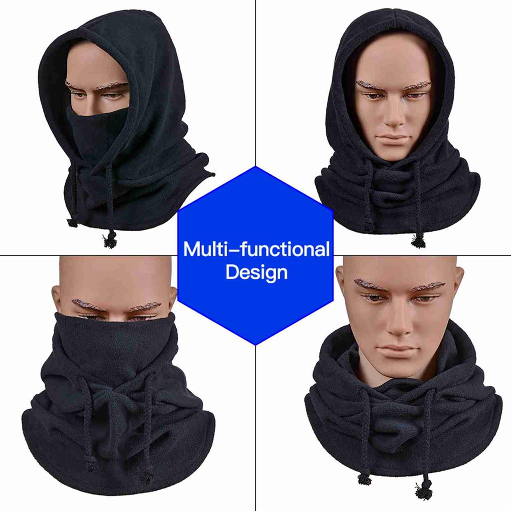 Winter Warm Polar Fleece Winter Sports Cap Face Cover Neck Warmer for Cycle Skiing Motorcycling