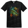 Fish Graphic Art T Shirt Fishing Style Design Colorful Tee Fishing Lover