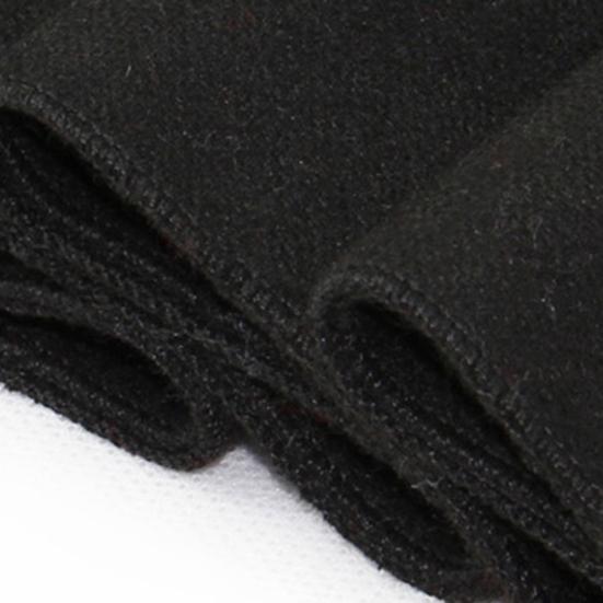 Sciarpa da Uomo Lavorata a Maglia Monocolore Spessa in Cashmere Sciarpa da Esterno per il Lavoro