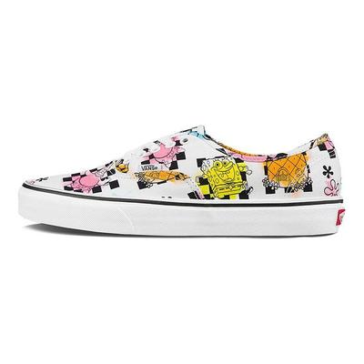 Bob Esponja x Authentic ¡Aye Aye Capitán! Zapatillas unisex blancas Airbrush VN0A5HZSZAS