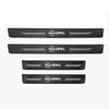 4pcs car stickers door UYKC65 sill strips pedals carbon fiber decorative strips For Opel Astra G H J F K Insignia Vectra C D Zafira