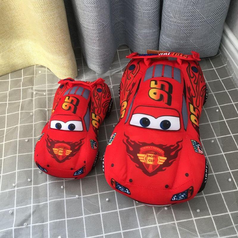 Cute Pixar Cars 3 Toys Lightning McQueen Cartoon Plush Toy Red McQueen 95 Pillow Cushion Soft Stuffed Dolls for Children