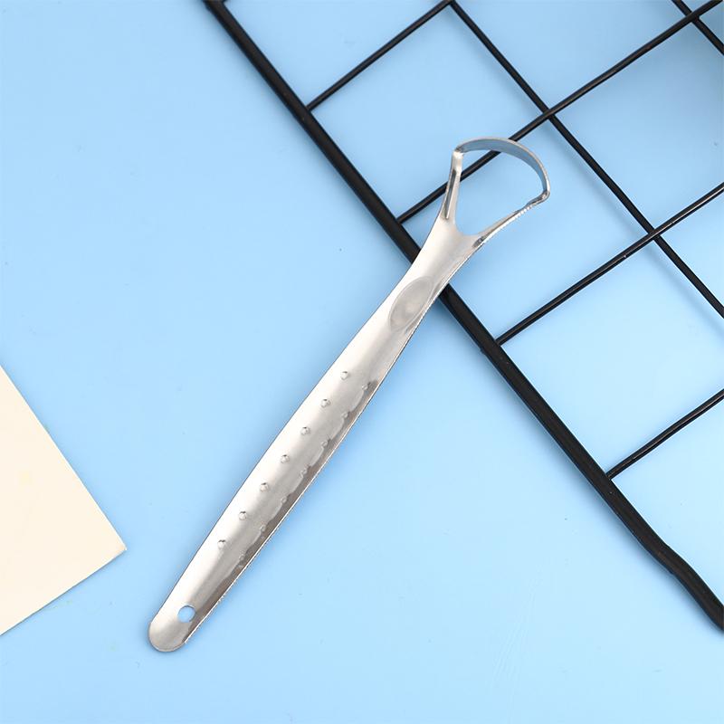 Tongue Scraper Stainless Steel Oral Tongue Cleaner Tool Oral Hygiene Care Tools Professional Reduce Bad Breath Fresh Breath