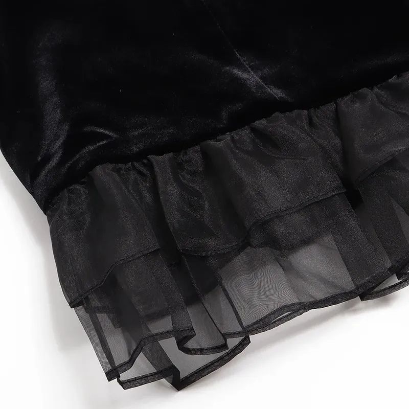 Módní sametová vesta Dámská bezrukávová bunda se vsadkami Top