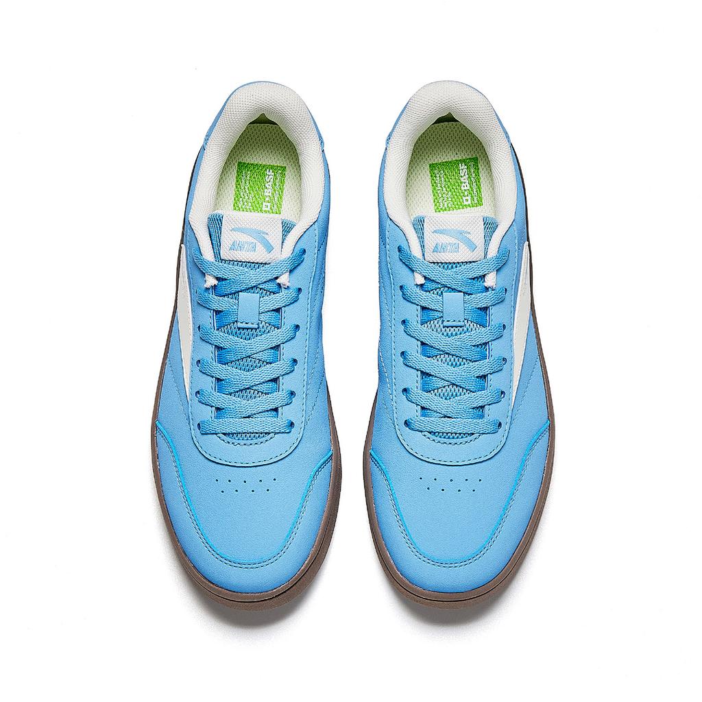 Anta Synthetic Leather Skateboard Shoes Women's Hua Guang Blue/Ivory
