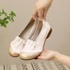 New Chinese Women's Shoes Mother Shoes Spring and Autumn Retro National Style Versatile Lazy Shoes Non-slip Casual Comfortable Shallow Mouth Si