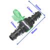 5 Pcs New Valve With Double Barb Irrigation Water Flow Control Hose Connection Size 13mm Used To Homebrew Drip Irrigation System