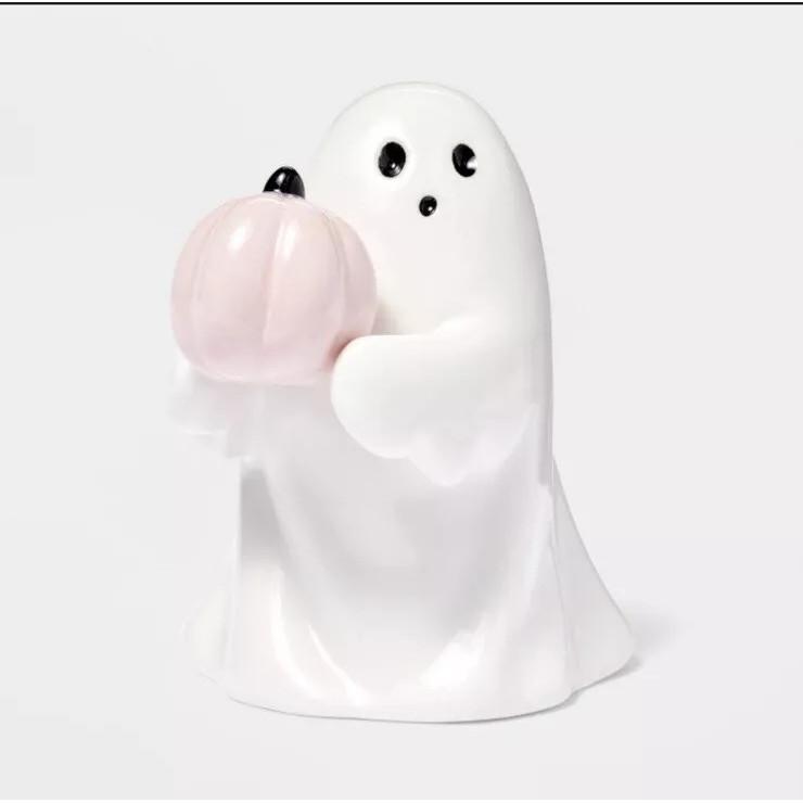 Charming Resin Pumpkin Bat Ghost Decoration For Festive Halloween Table Centerpiece