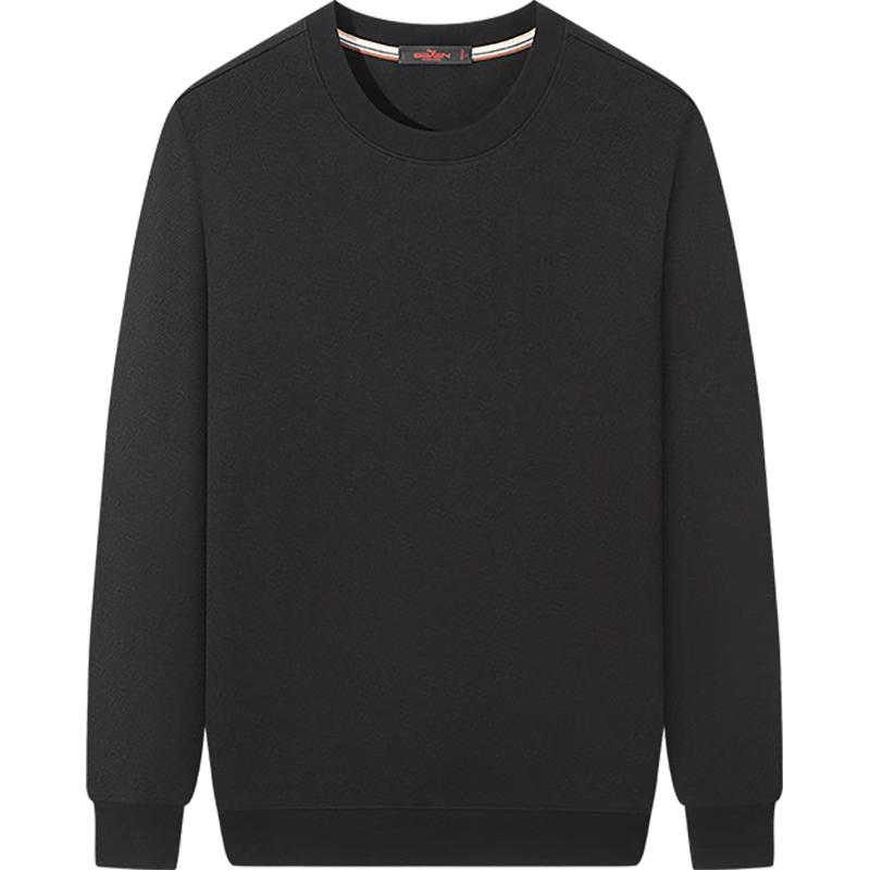 

Qipai Men s Xinjiang Cotton Modal Textured Pullover Sweatshirt 4XL