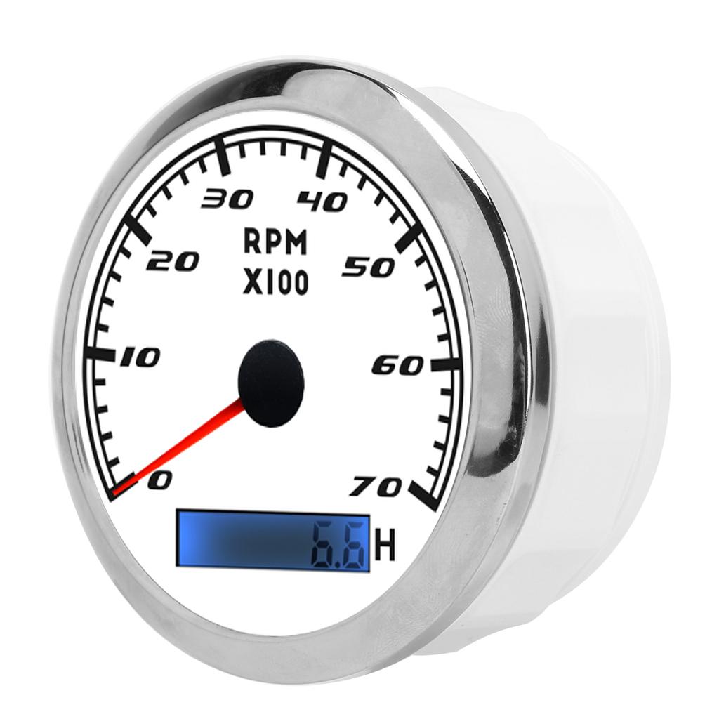 Pointer Tachometer Waterproof Marine Accessory   for Automobiles Boats Yacht RV 9‑32V
