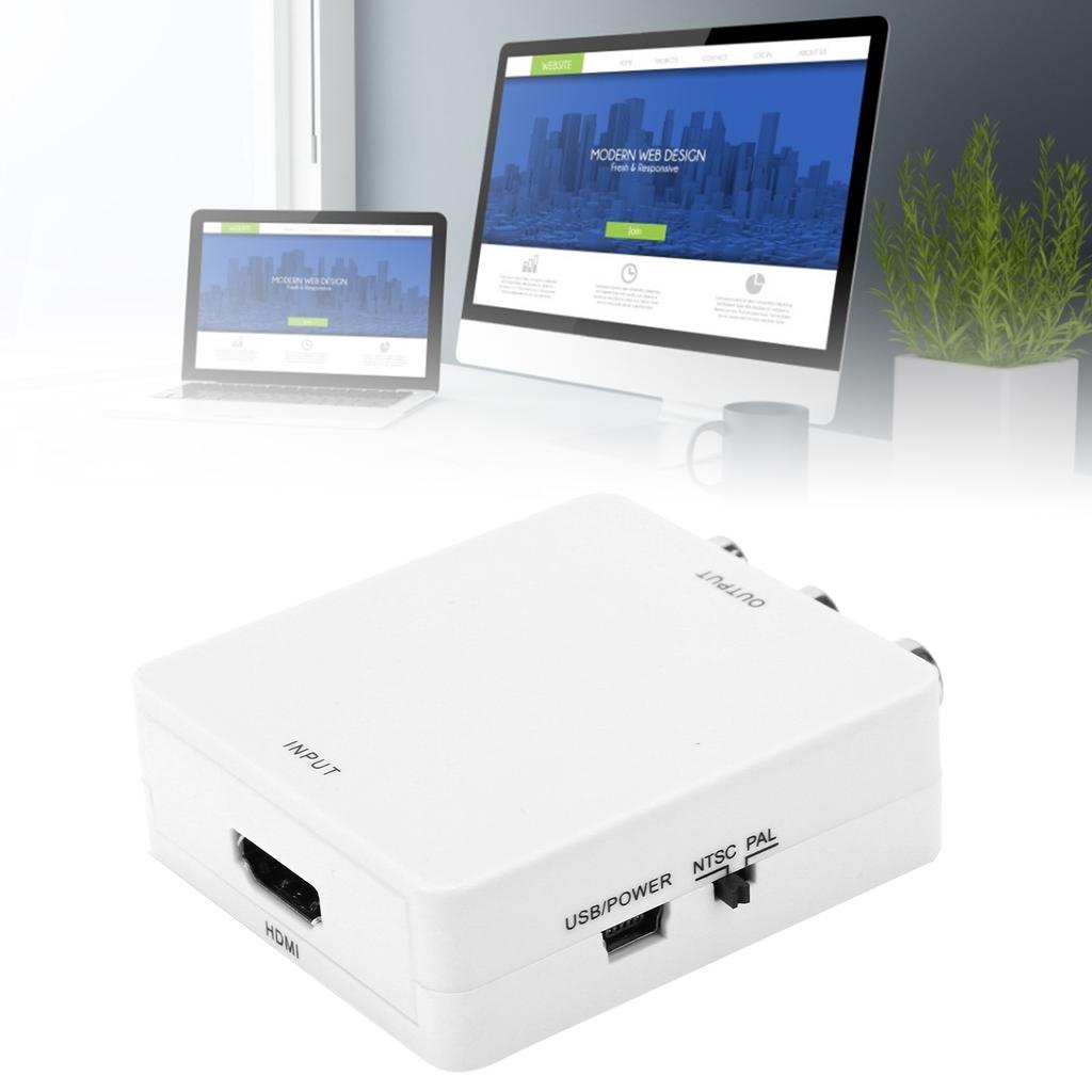 to AV Converter Box Video   AV CVSB L Celsius R 1080P  2AV Adapter HDTV