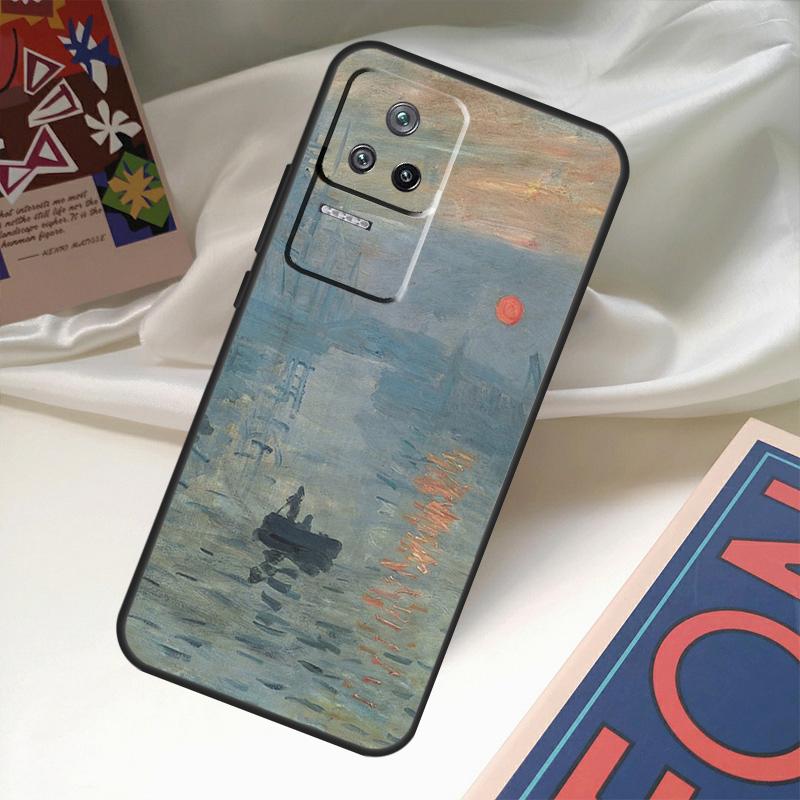Claude Monet Kunstmalerei Hülle Für POCO X6 Pro M6 X5 X3 M5s F3 F5 Xiaomi 14 Ultra 13 12 Lite 11T 12T 13T Pro Hülle