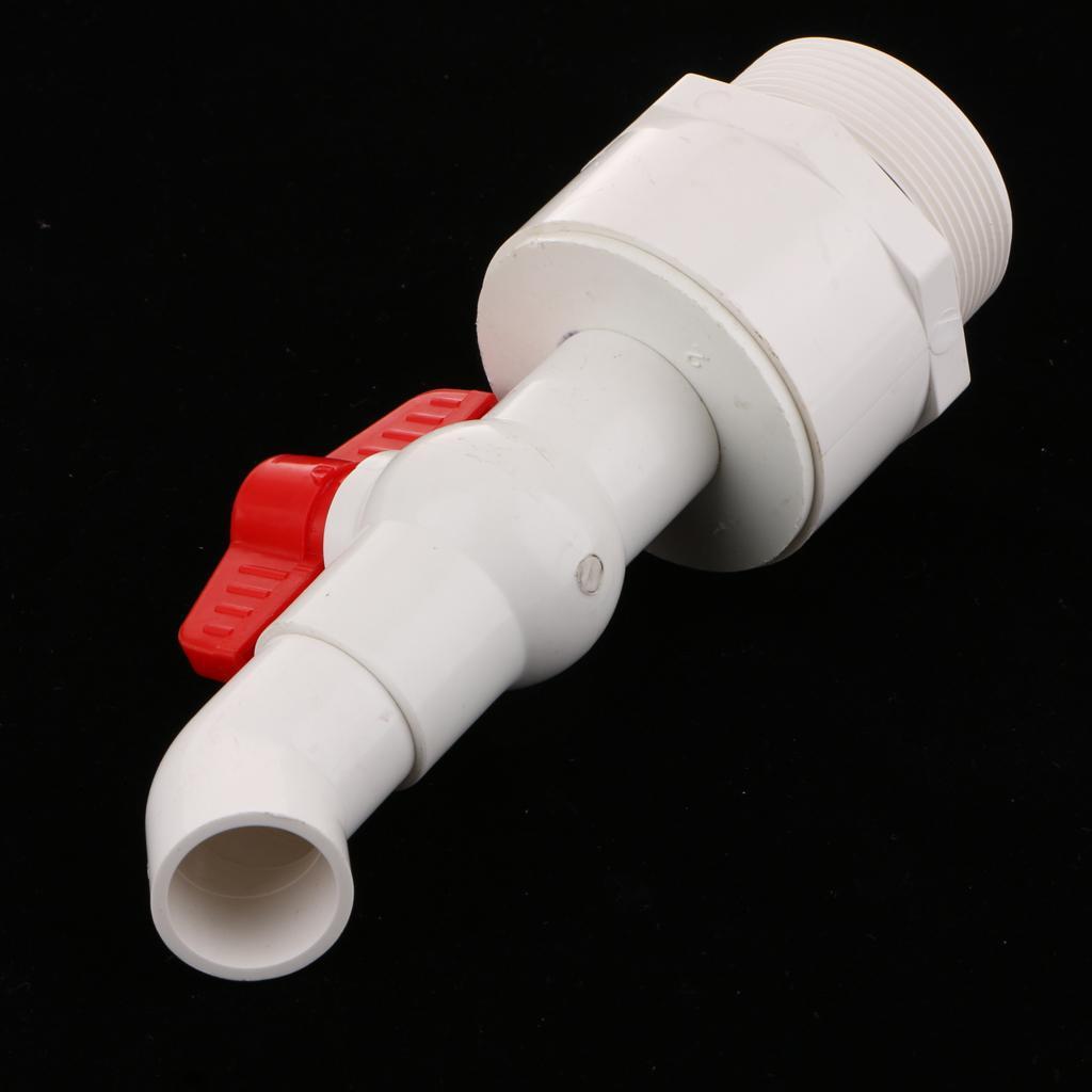 45 Degree UPVC Ton Barrel Replacement Outlet Tap for Oil Water 25mm Outlet