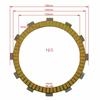 For Kawasaki ZX1000 ZX-10R ZX10R Ninja 1000R 86-90 ZG1000 Concours 1000 9Pc Motorcycle Friction Clutch Disc Plates