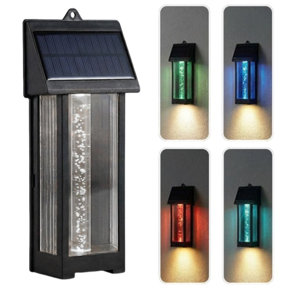 Waterproof Solar Wall Light Ultra Bright Colorful Light Motion Sensor Wall Lamp Wireless Intelligent Sensing