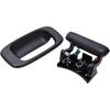 Premium Tailgate Handle Latch And Bezel Trim With Rod Clips, Fits For 1999-2007 Chevy Silverado GMC Sierra 1500 2500 3500, Replaces# 15997911,