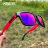 Gafas de Sol Polarizadas Cuadradas Unisex KDEAM Estilo Retro para Exteriores Ligeras Cómodas Moda Gafas de Sol para Mujer Con Estuche Rígido