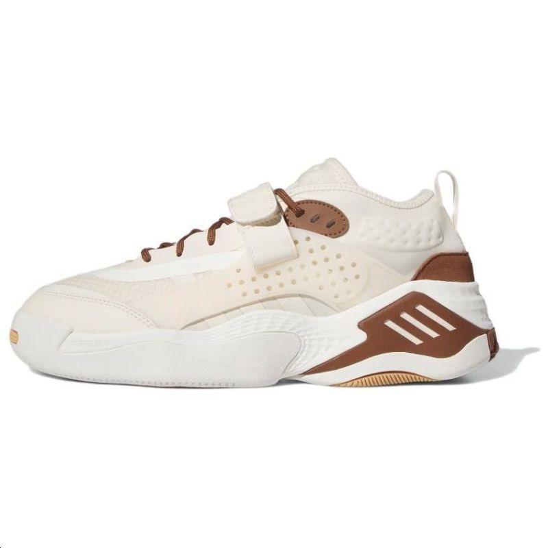 

Adidas Originals Streetball Collection III Cushioning, Wear Resistant Low top Casual Shoes Unisex White Brown Sneakers IG6102 36⅔