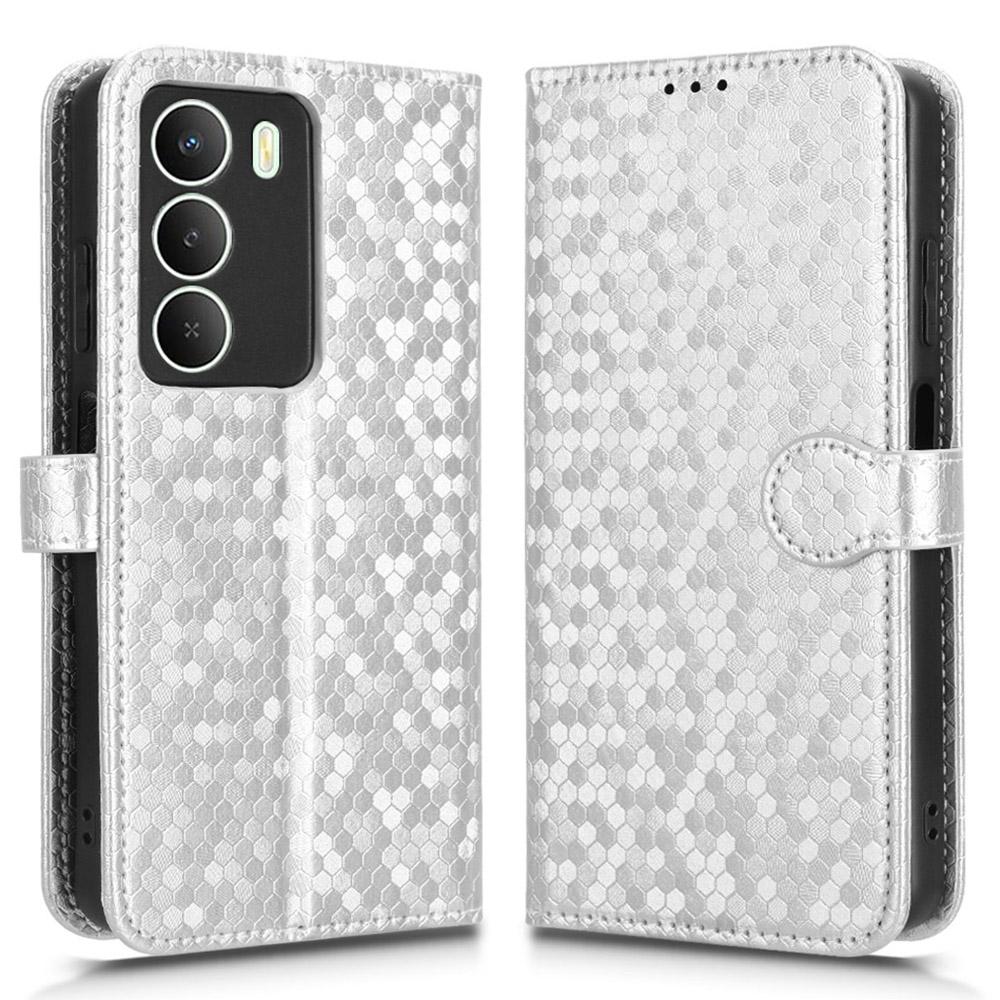 Wallet Case For Realme 14x 5G/V70s 5G/V70 5G Dot Pattern Imprint PU Leather Phone Cover