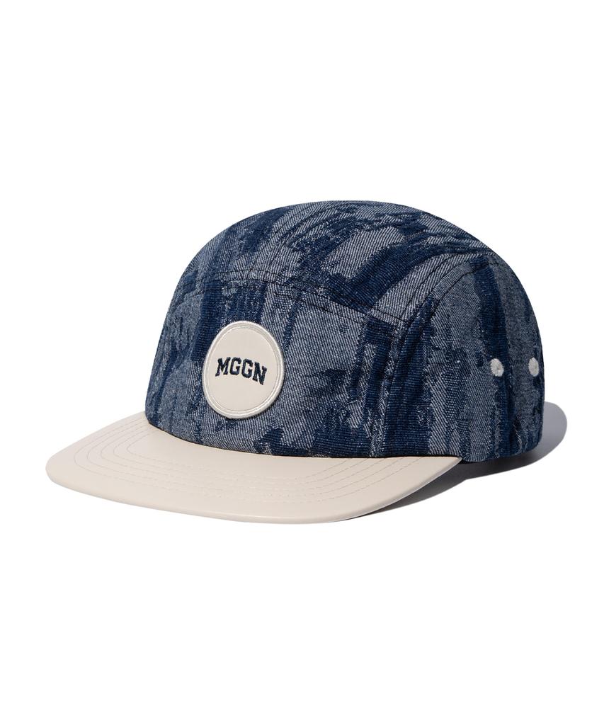 MAGOODGAN Headwear 9307 Jacquard Medium Indigo Denim Camp Cap