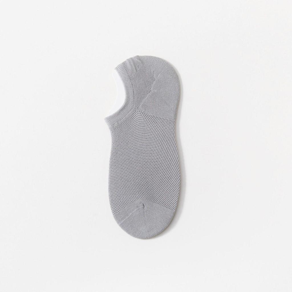 Men's Breathable No-Show Socks - Odor-Resistant, Non-Slip, Low-Cut Mesh
