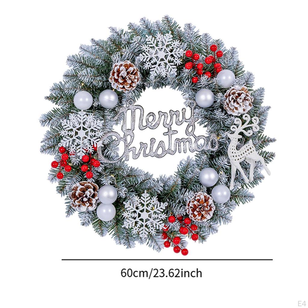 Artificial Christmas Wreath Festive Door Hanging Xmas for Year