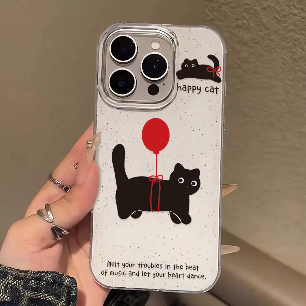 Painted Phone Case for iPhone 12 13 15 16 iPhone 16 12 13 14 15 Pro  14 15 16 Pro Max Coverage Shockproof Anti-Fingerprint Fresh Style Protective Case