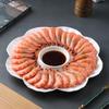 9-Inch Heart-Connected Ceramic Dumpling Plate