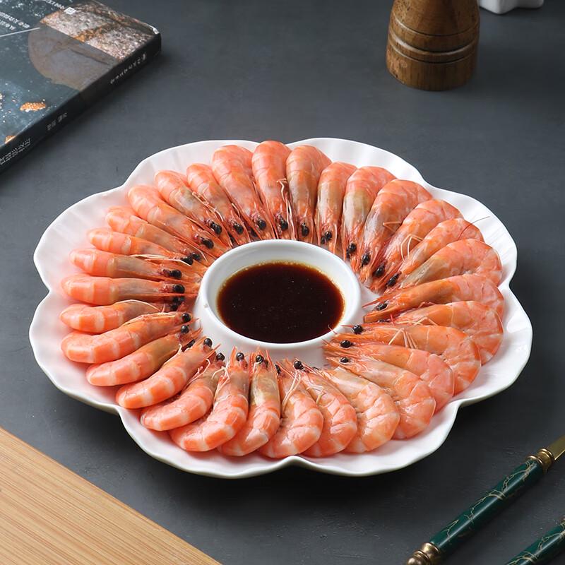 9-Inch Heart-Connected Ceramic Dumpling Plate