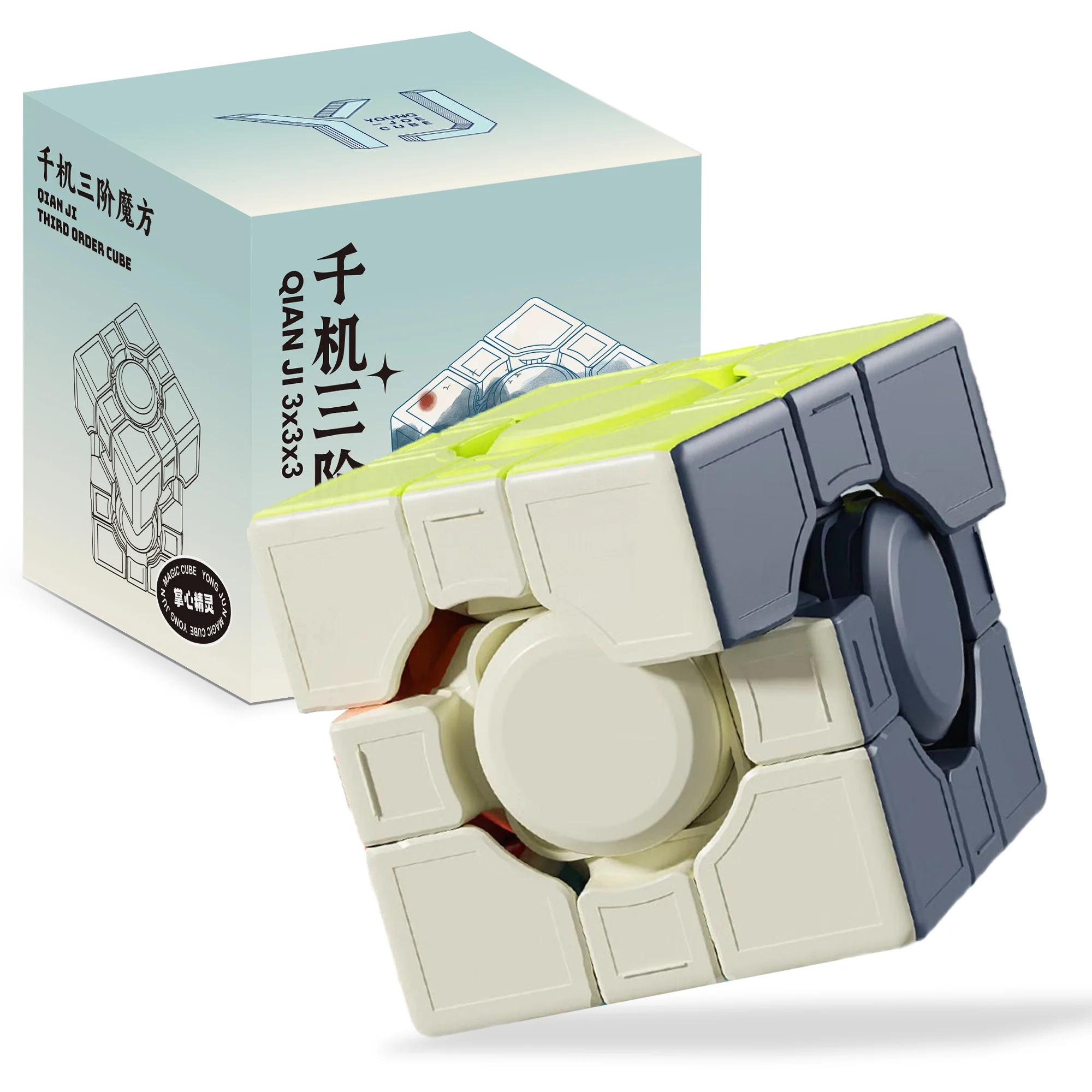 

[Cubefun] Yongjun Qian Ji 3x3x3 Магический кубик Yj Профессиональный скоростной пазл Без наклеек Обучающие игрушки Подарки Детям
