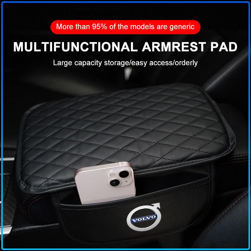 Car Storage Bag Center Armrest Protective Cushion Support For Volvo 240 C70 S40 S50 S60 S70 S80 S90 V40 V50 V60 V90 XC40 XC60 XC90 Vnl Truck