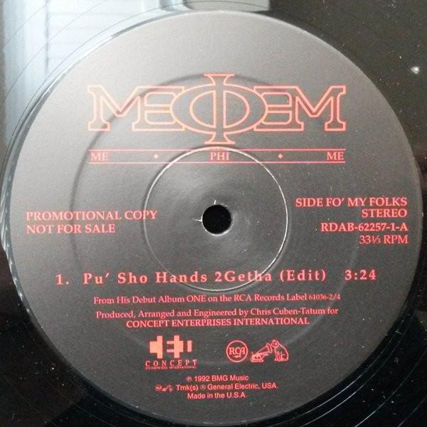 

12inch Record ME PHI ME Pu Sho Hands 2 Getha RDAB622571 RCA 1992 US Rap HipHopRB Used