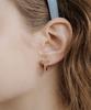 Has Hty033 Ribbon One Touch Earrings