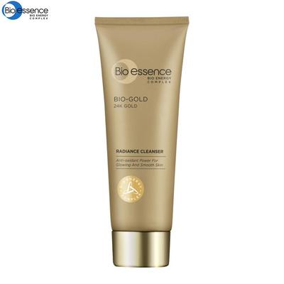 Bio-Essence BIO-GOLD 24K Gold Radiance Cleanser, Anti-oxidant Power for Glowing and Smotth Skin, 100 G.