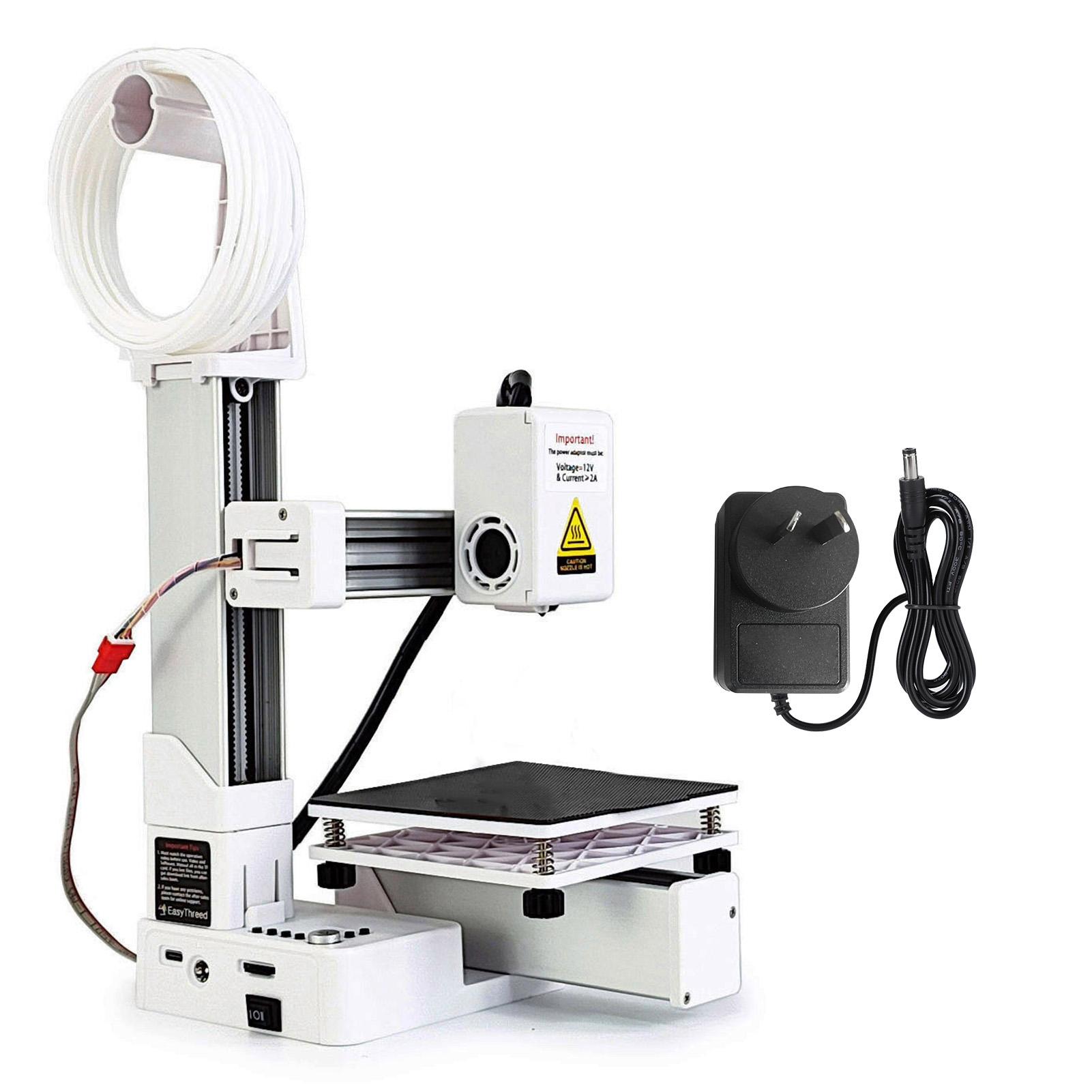 

Small 3D Printer All Metal Nozzle Efficient Frequency Division Multiplexing Small 3D Printer Rapid Heating for Handcraft US белый