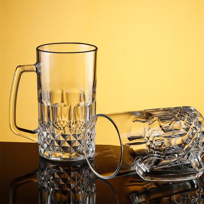 600ml/1000ml Verdicktes Bierglas Transparent Große Kapazität Wasserbecher Saft Tee Getränkebecher Weizenbierglas Barzubehör Trinkgeschirr
