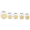 Kupfergravierter kreisförmiger Anhänger für DIY-Schmuckherstellung, Bastelzubehör