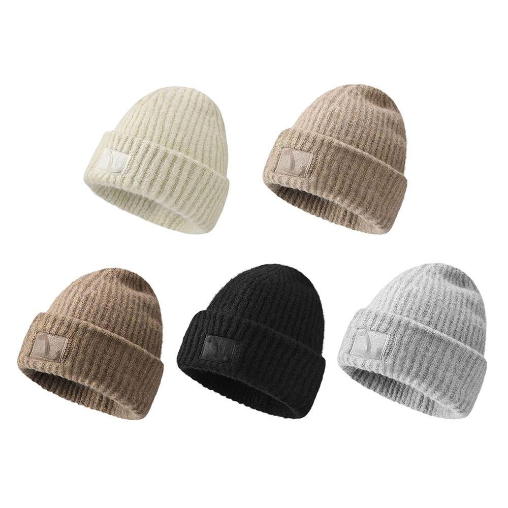 

Маленькие женские шапки с открытым лицом, свободные защитные наушники, вязаные шапки, милые женские шапки с ворсом