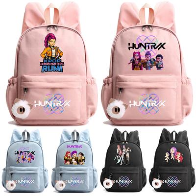 Anime K-Pop Bedruckter Wasserdichter Rucksack Student Teenager Schultasche für Junge Mädchen Schultasche Schultasche Damen Große Kapazität Reisetasche Kindergeschenk Mochila