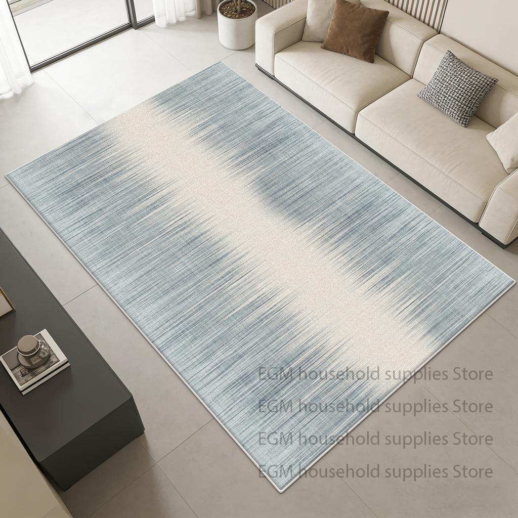 Modern Gray Minimalist Soft Rug Gradient Style Living Room Decoration Carpet Easy Clean Non-slip Big Size Floor Mat Bedside