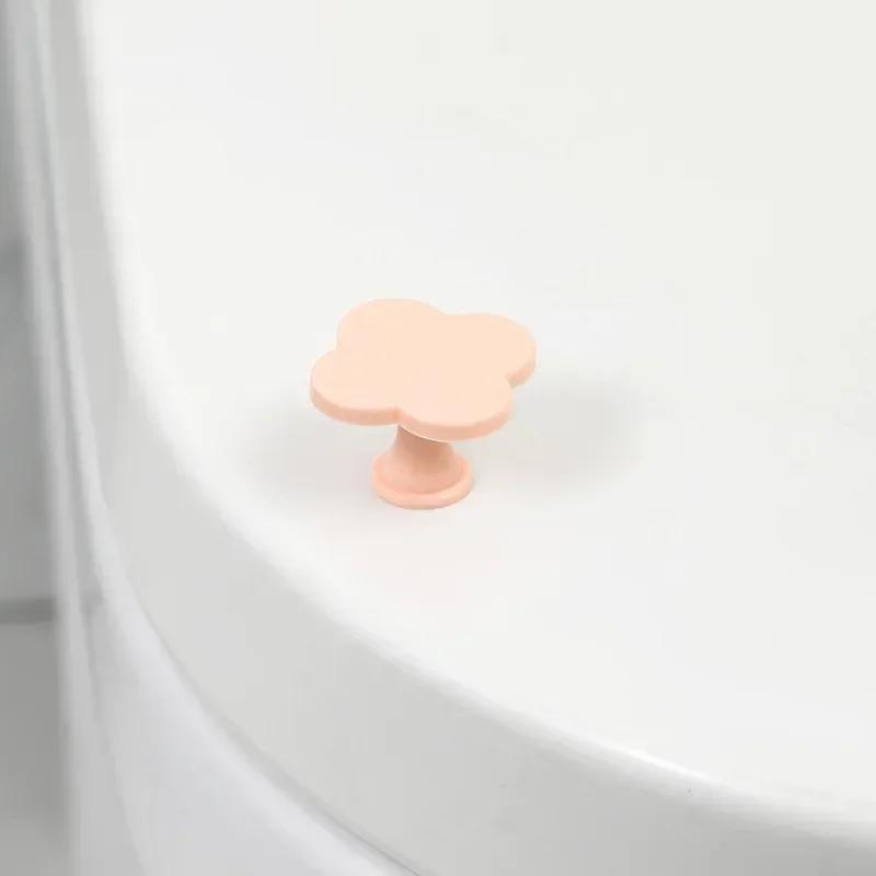 Broken Heart Shape Toilet Presser Self-Adhesive Rabbit Toilet Press Button Nail Protector Toilet Lid Handle Tank Flush Button