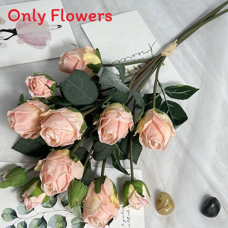 Rose Artificial Flower Bouquet For Wedding Decorations And Photography Props