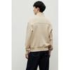 H M Loose Fit Zip Detail sweatsHirt Beige
