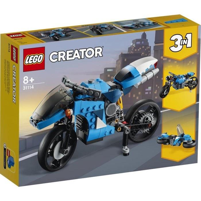 LEGO Creator Super Bike 31114. Toy block. Bike. For boys and girls ages 8+. 4.3" H x 7.5" L x 2.4" W.