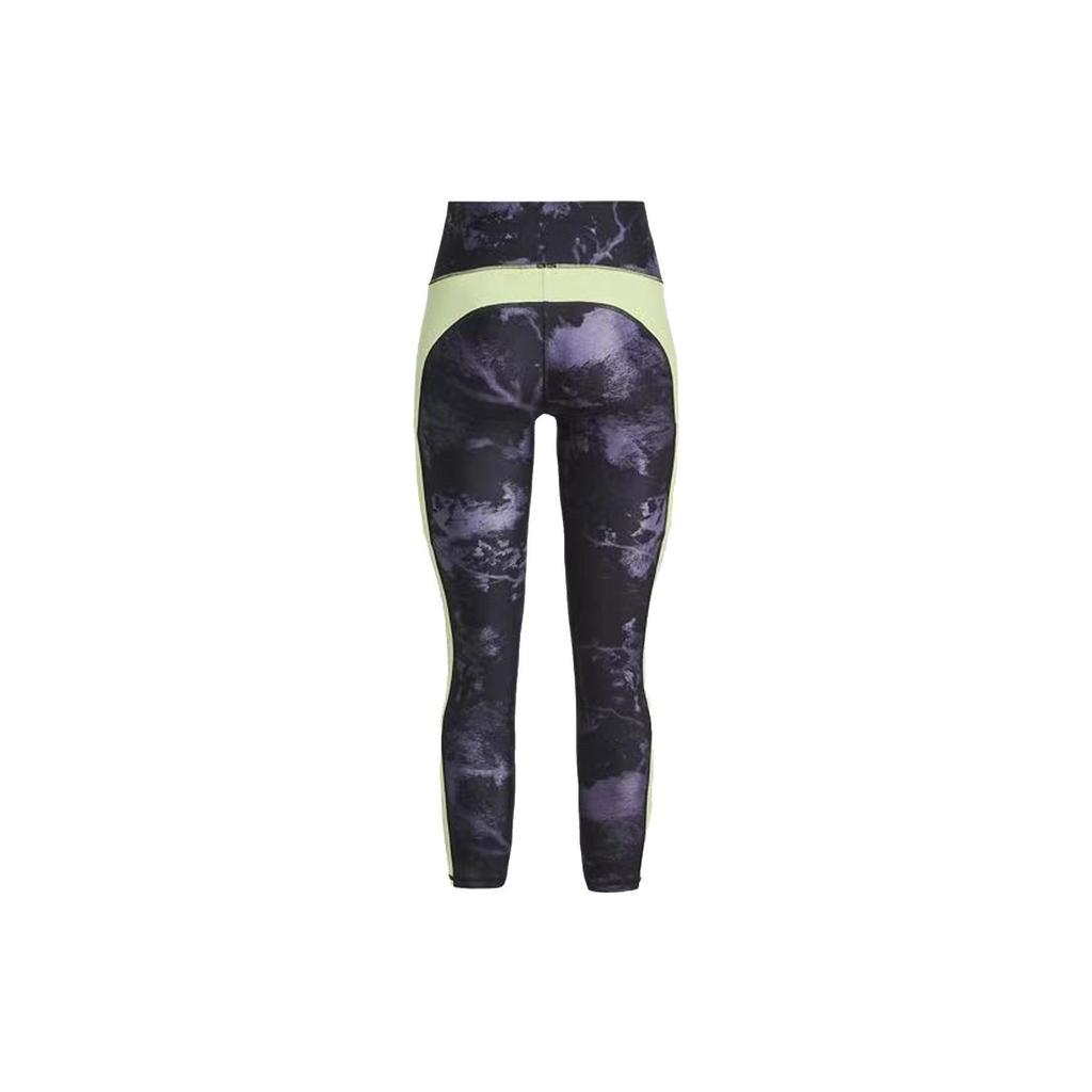 Under Armour Camouflage Print Patchwork Compression Leggings Women Leggings Black 1373603-001